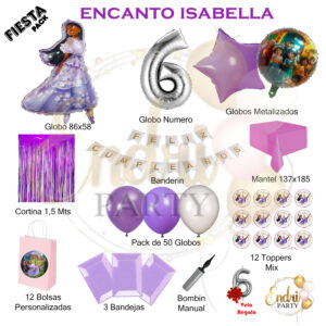 Pack de Decoración Temática ENCANTO ISABELLA