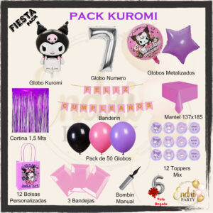 Pack de Decoración Temática KUROMI