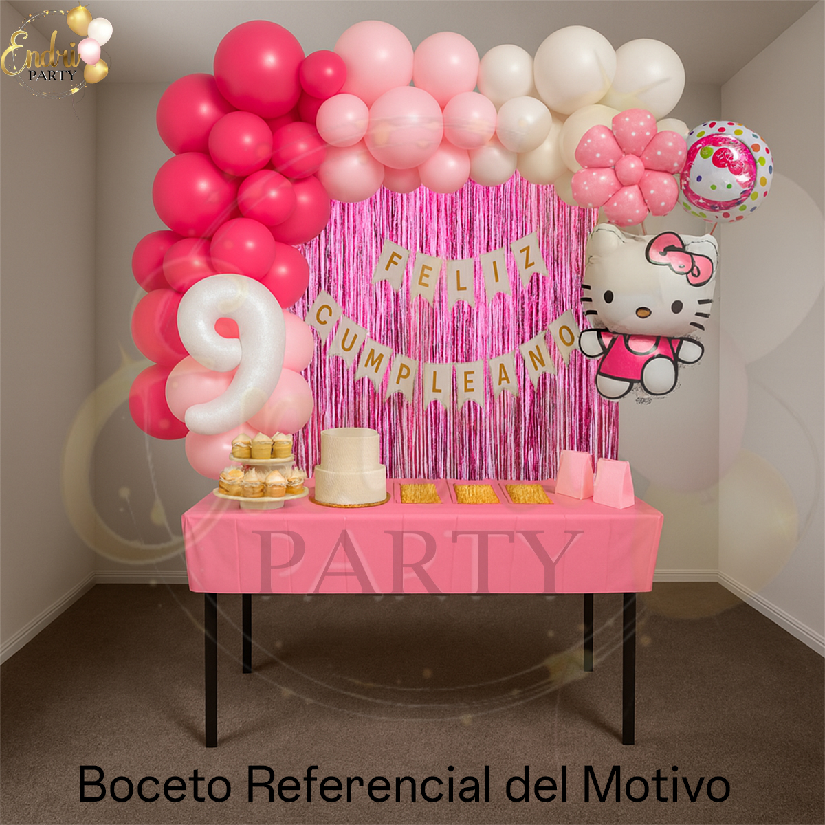 Pack de Decoración Temática HELLO KITTY - Imagen 2