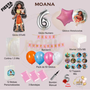 Pack de Decoración Temática MOANA