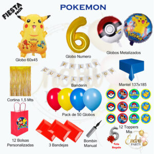 Pack de Decoración Temática POKEMON