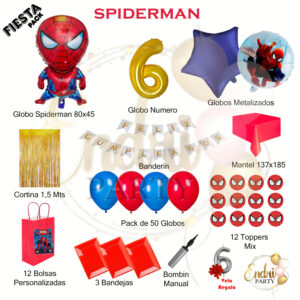 Pack de Decoración Temática SPIDERMAN