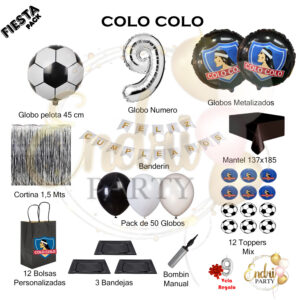 Pack de Decoración Temática COLO COLO