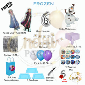 Pack de Decoración Temática FROZEN