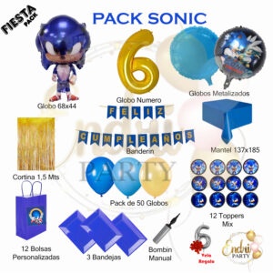 Pack de Decoración Temática SONIC
