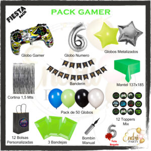 Pack de Decoración Temática Gamer