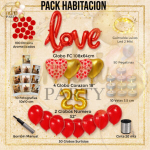 Pack Decorativo Habitación LOVE