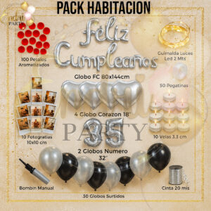 Pack Decorativo Habitación Feliz Cumpleaños