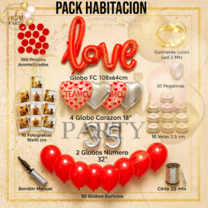 Pack Decorativo Habitación LOVE