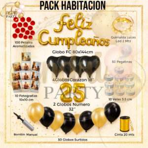Pack Decorativo Habitación Feliz Cumpleaños
