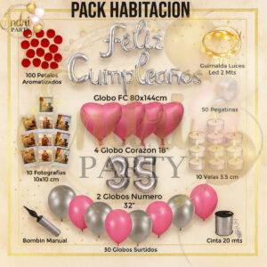 Pack Decorativo Habitación Feliz Cumpleaños