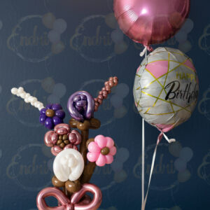 Arreglo de Globos en Forma de Ramo Floral