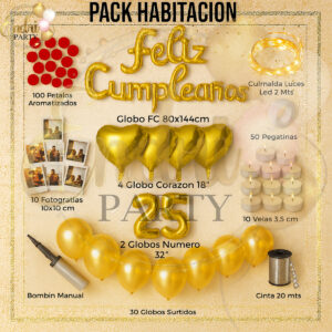 Pack Decorativo Habitación Feliz Cumpleaños