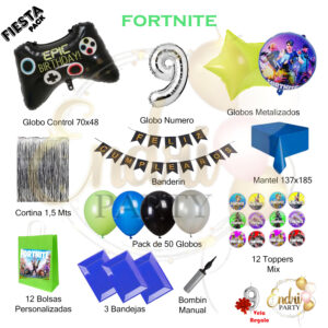 Pack de Decoración Temática FORTNITE